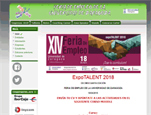 Tablet Screenshot of empzar.unizar.es