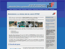 Tablet Screenshot of efypaf.unizar.es