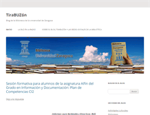 Tablet Screenshot of blog.biblioteca.unizar.es