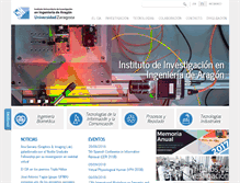 Tablet Screenshot of i3a.unizar.es