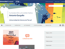 Tablet Screenshot of fantoniogargallo.unizar.es