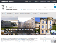 Tablet Screenshot of contabilidadyfinanzas.unizar.es