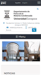 Mobile Screenshot of fmc.unizar.es