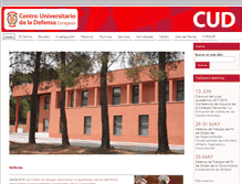 Tablet Screenshot of cud.unizar.es