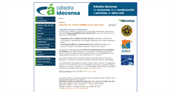 Desktop Screenshot of catedraideconsa.unizar.es