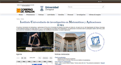 Desktop Screenshot of iuma.unizar.es