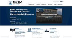 Desktop Screenshot of meba.unizar.es