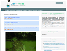 Tablet Screenshot of cianotoxinas.unizar.es