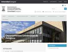 Tablet Screenshot of marketing.unizar.es
