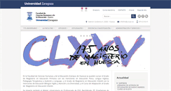Desktop Screenshot of magister.unizar.es