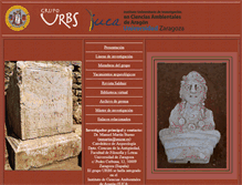 Tablet Screenshot of grupourbs.unizar.es