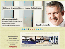 Tablet Screenshot of cuadrodemando.unizar.es